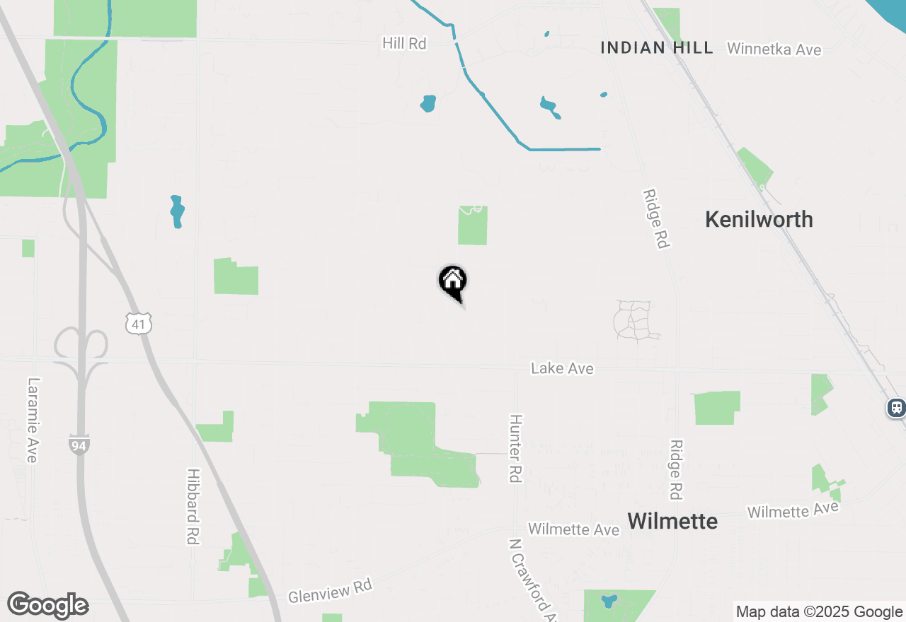 Map of 1024 Pontiac Road, Wilmette, IL 60091