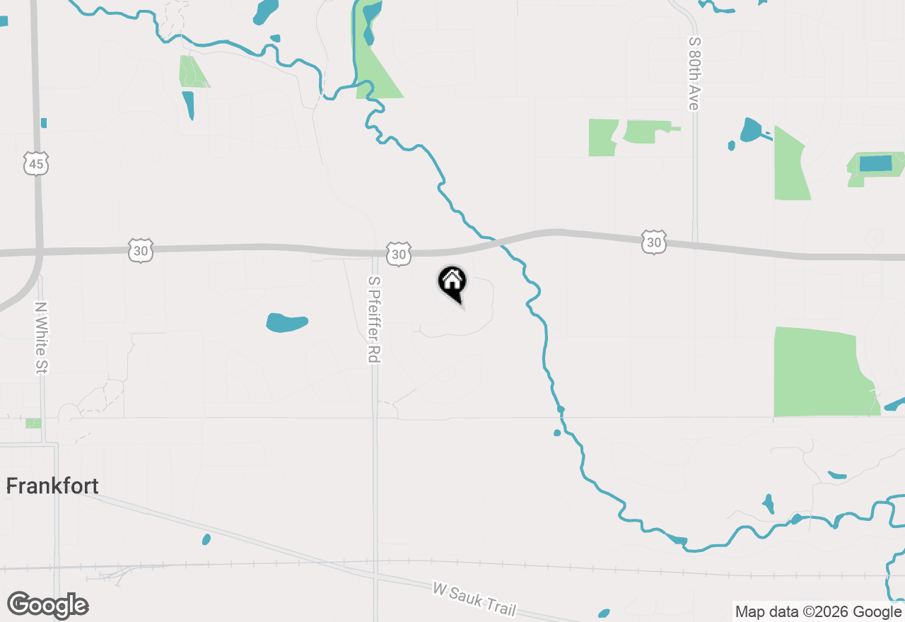 Map of 21332 Windy Hill Drive, Frankfort, IL 60423