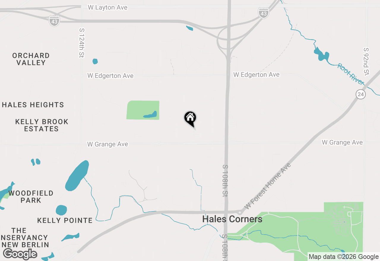 Map of 5427 S 112th St St, Hales Corners, WI 53130