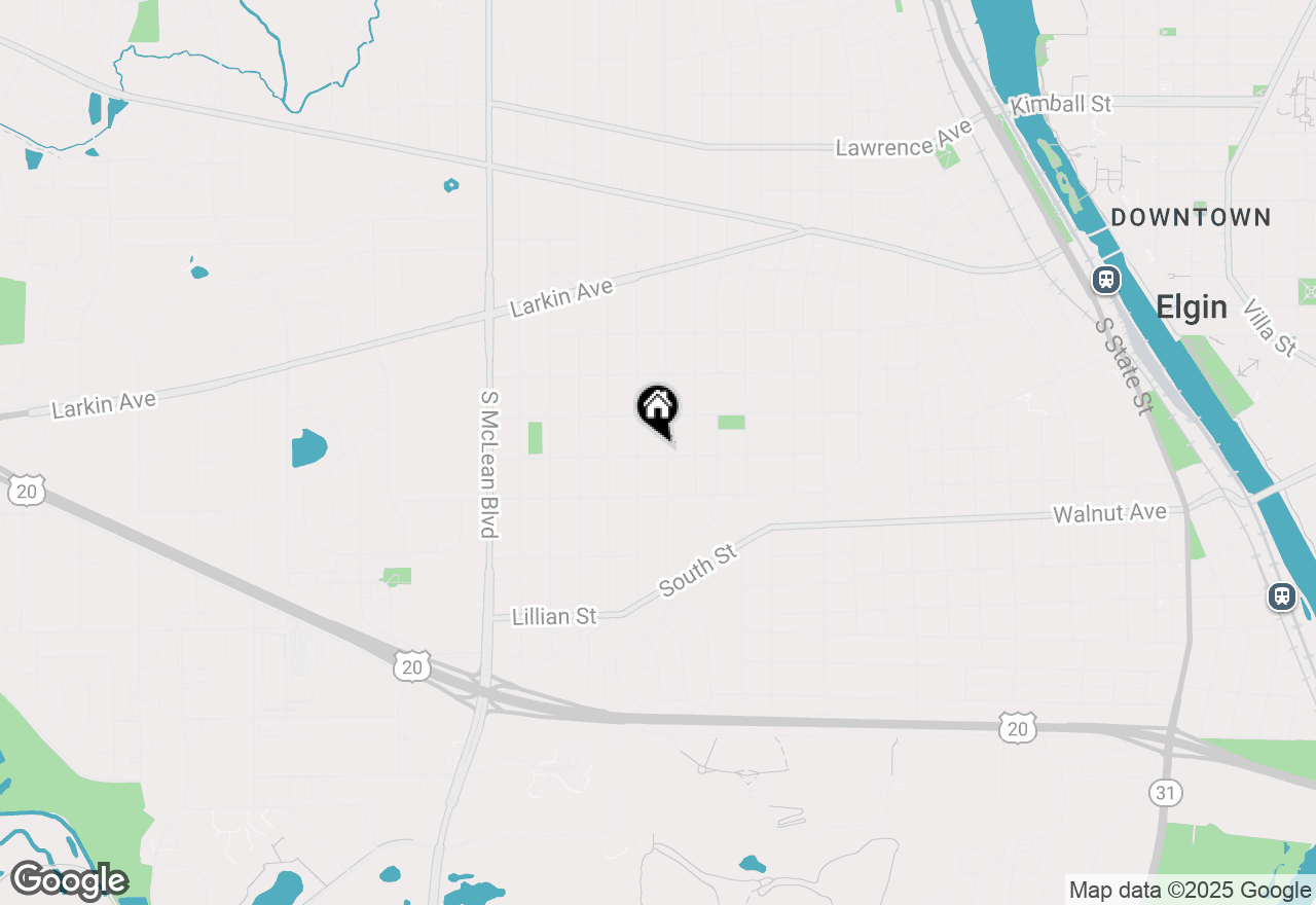 Map of 1052 Carr Street, Elgin, IL 60123