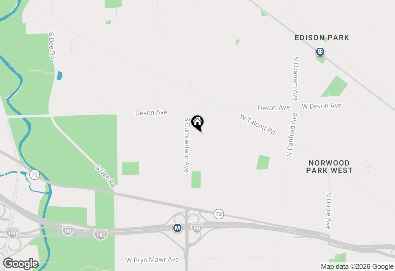 Map of 1341 Brophy Avenue, Park Ridge, IL 60068