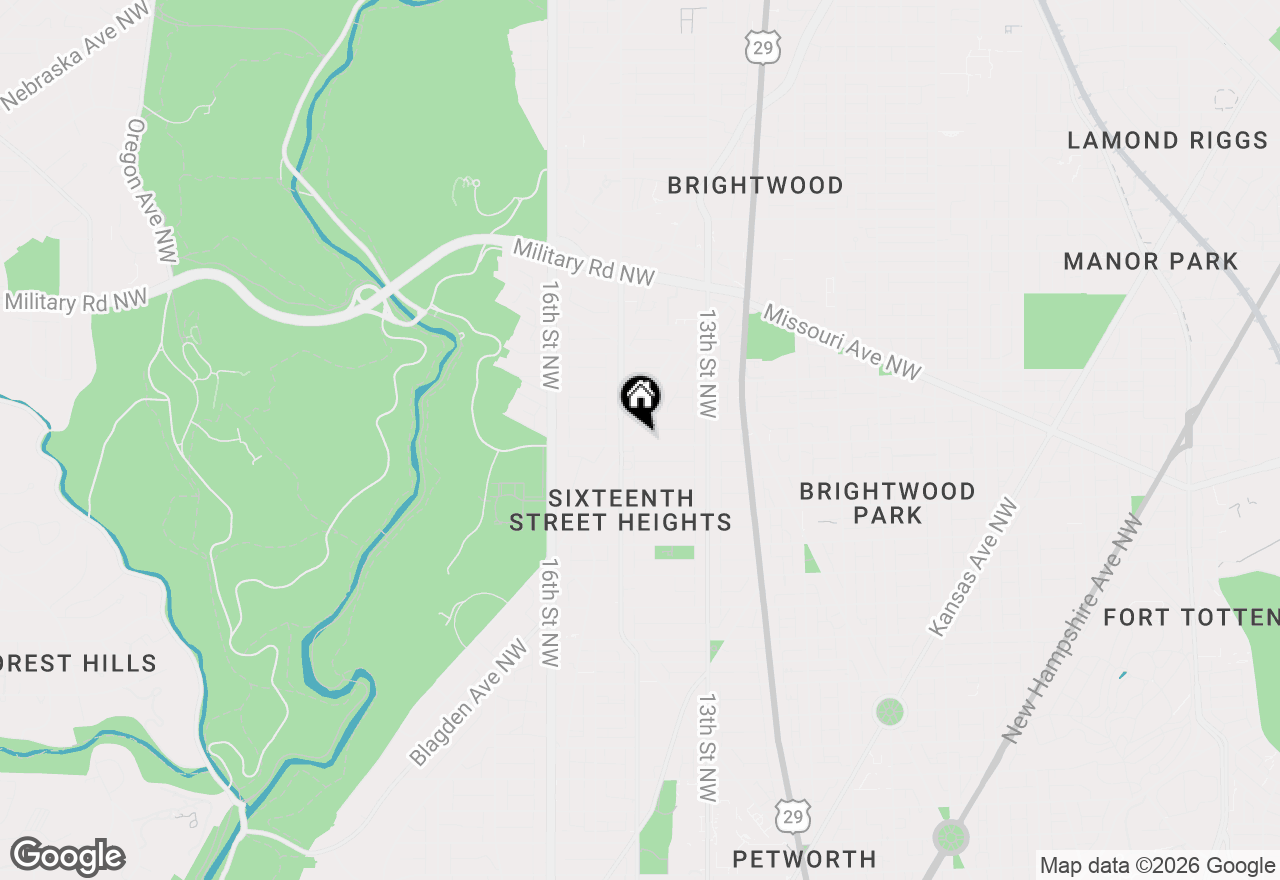Map of 1365 Kennedy Street Nw #506, Washington, DC 20011