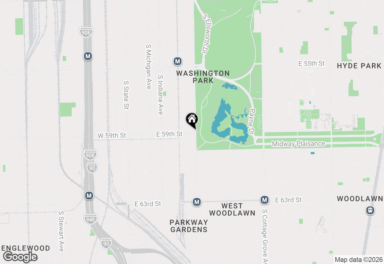 Map of 368 E 59th Street #1, Chicago, IL 60637