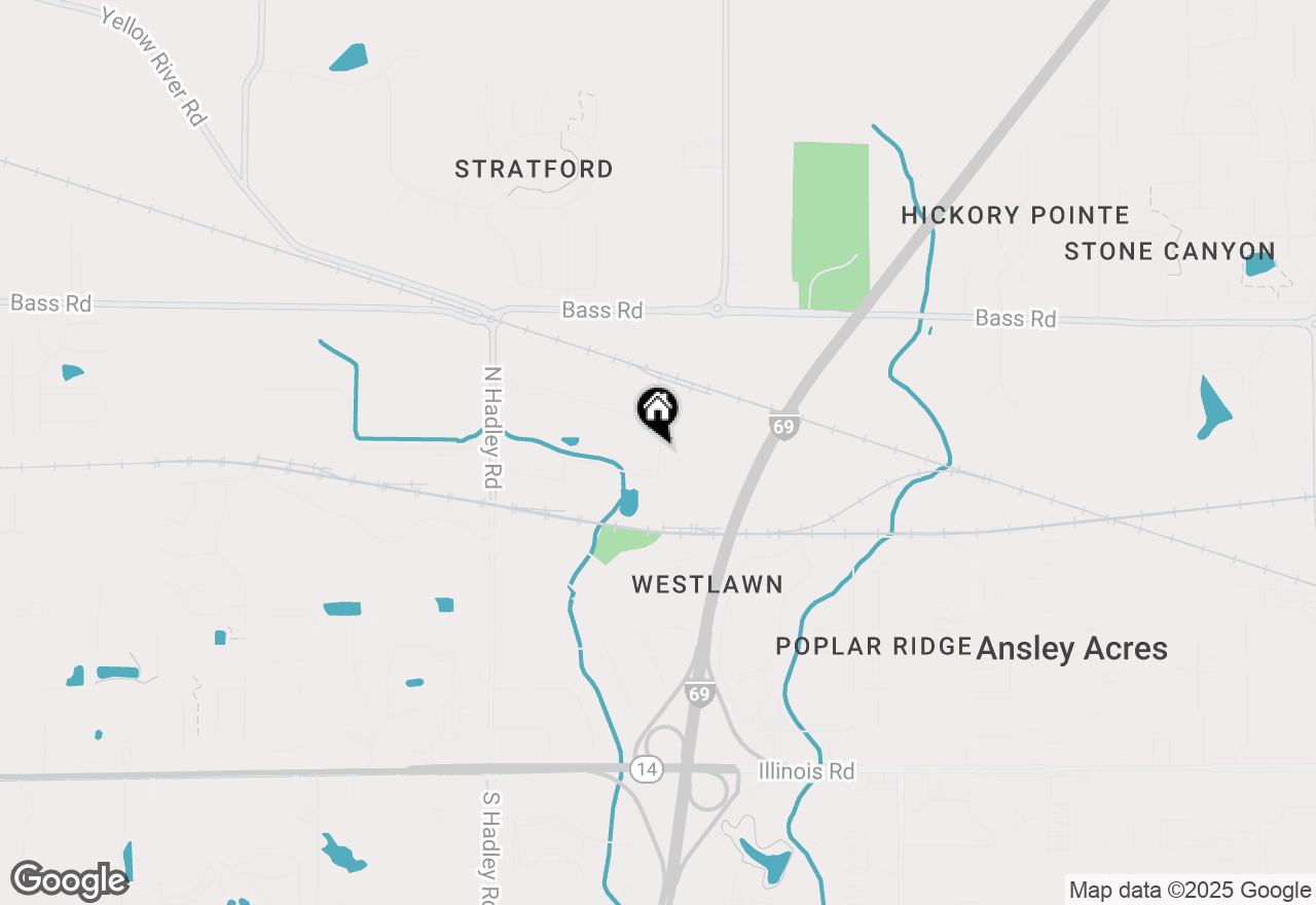 Map of (Address confidential), Fort Wayne, Indiana 46804