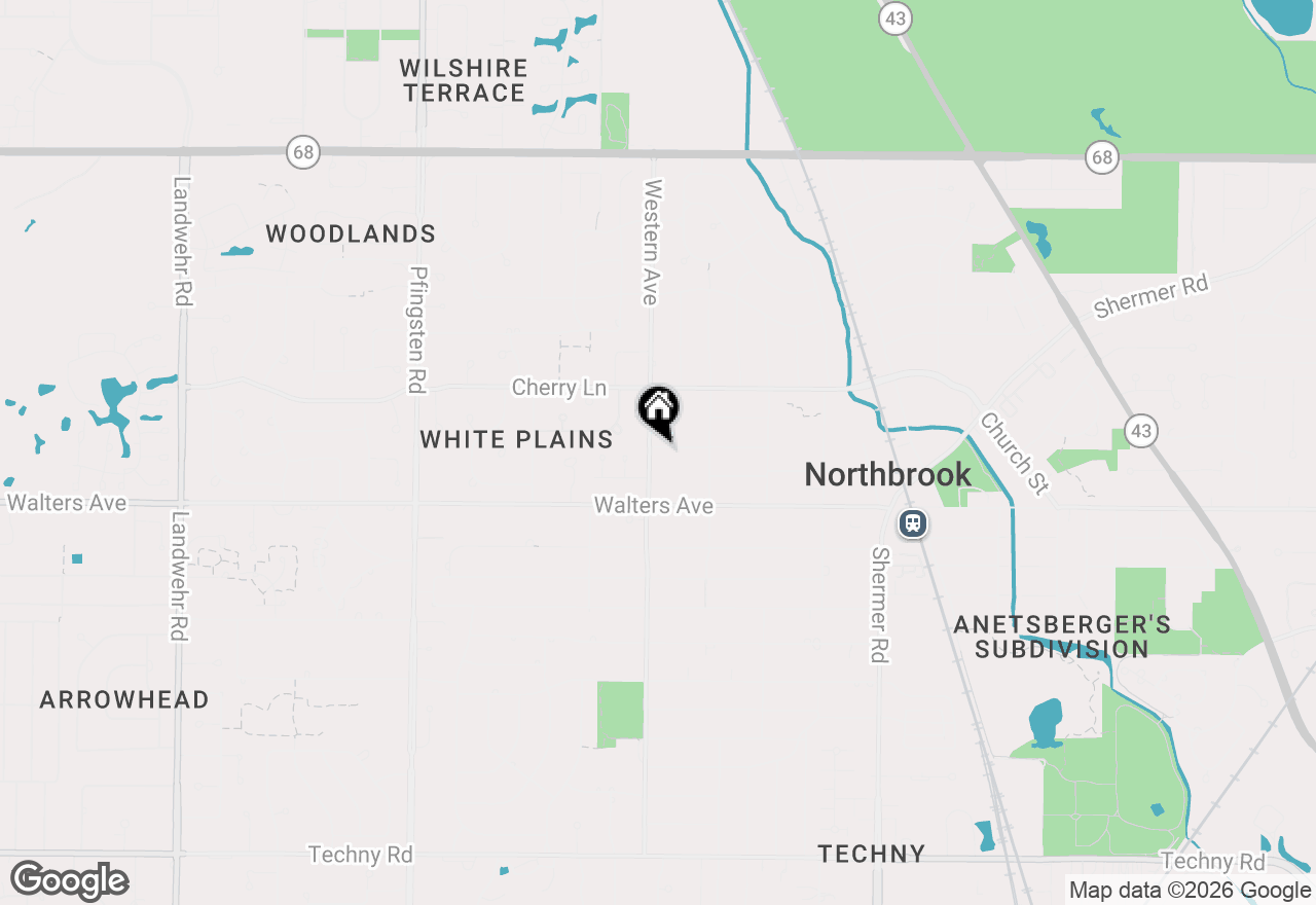 Map of 2341 Catherine Street, Northbrook, IL 60062