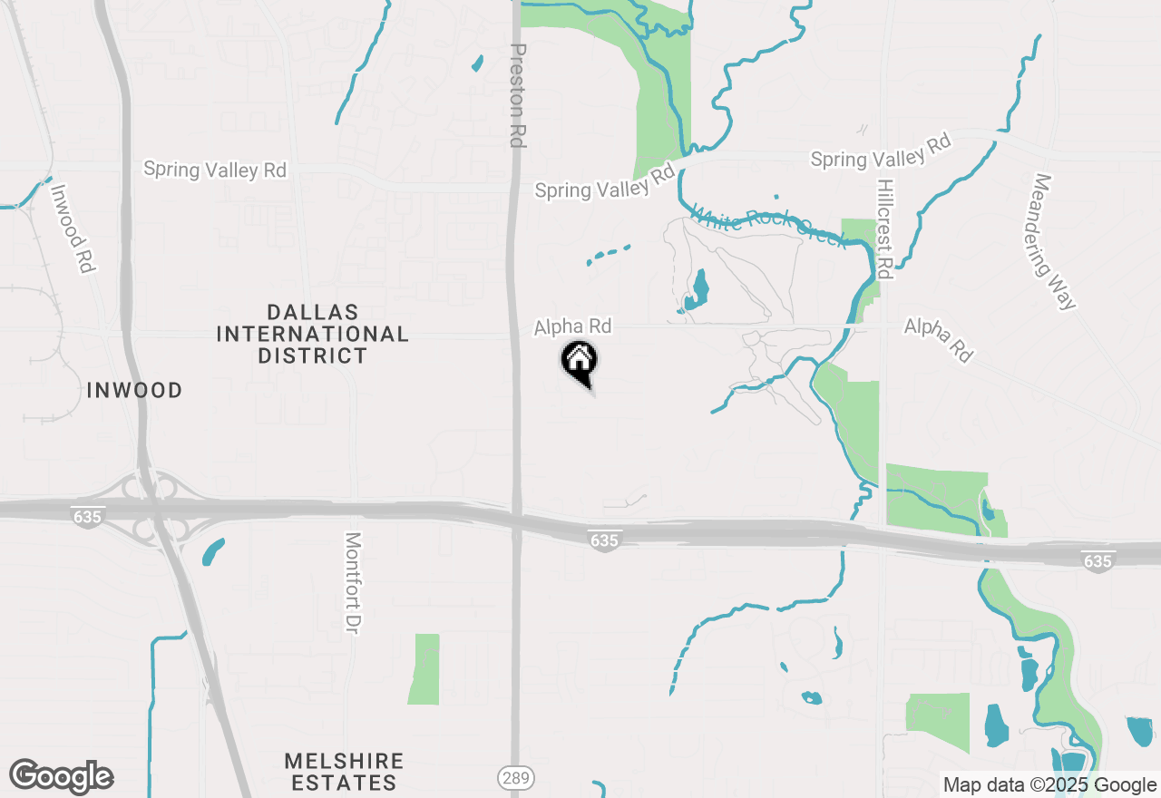 Map of 6127 Dilbeck Lane, Dallas, TX 75240