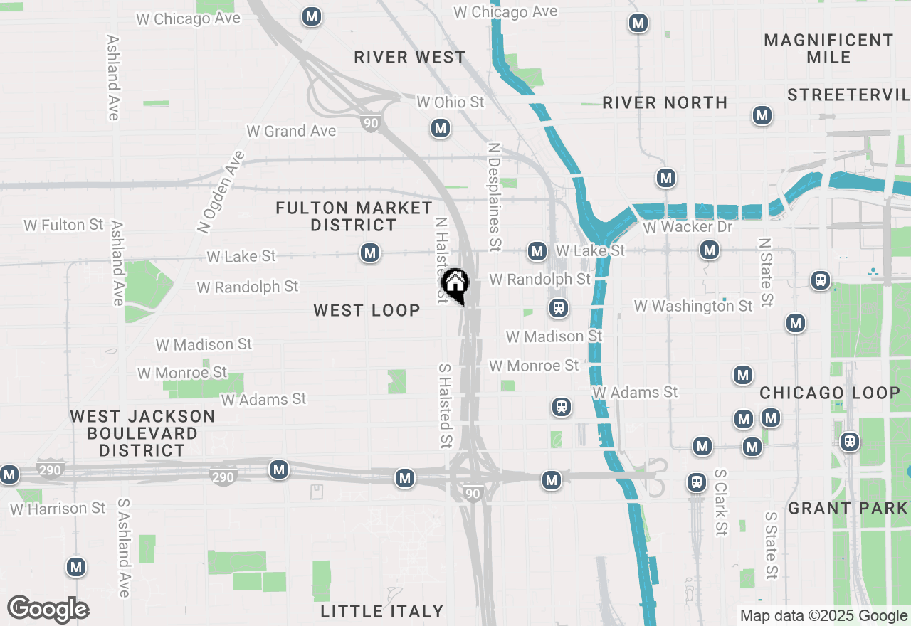 Map of 737 W Washington Boulevard #1107, Chicago, IL 60661