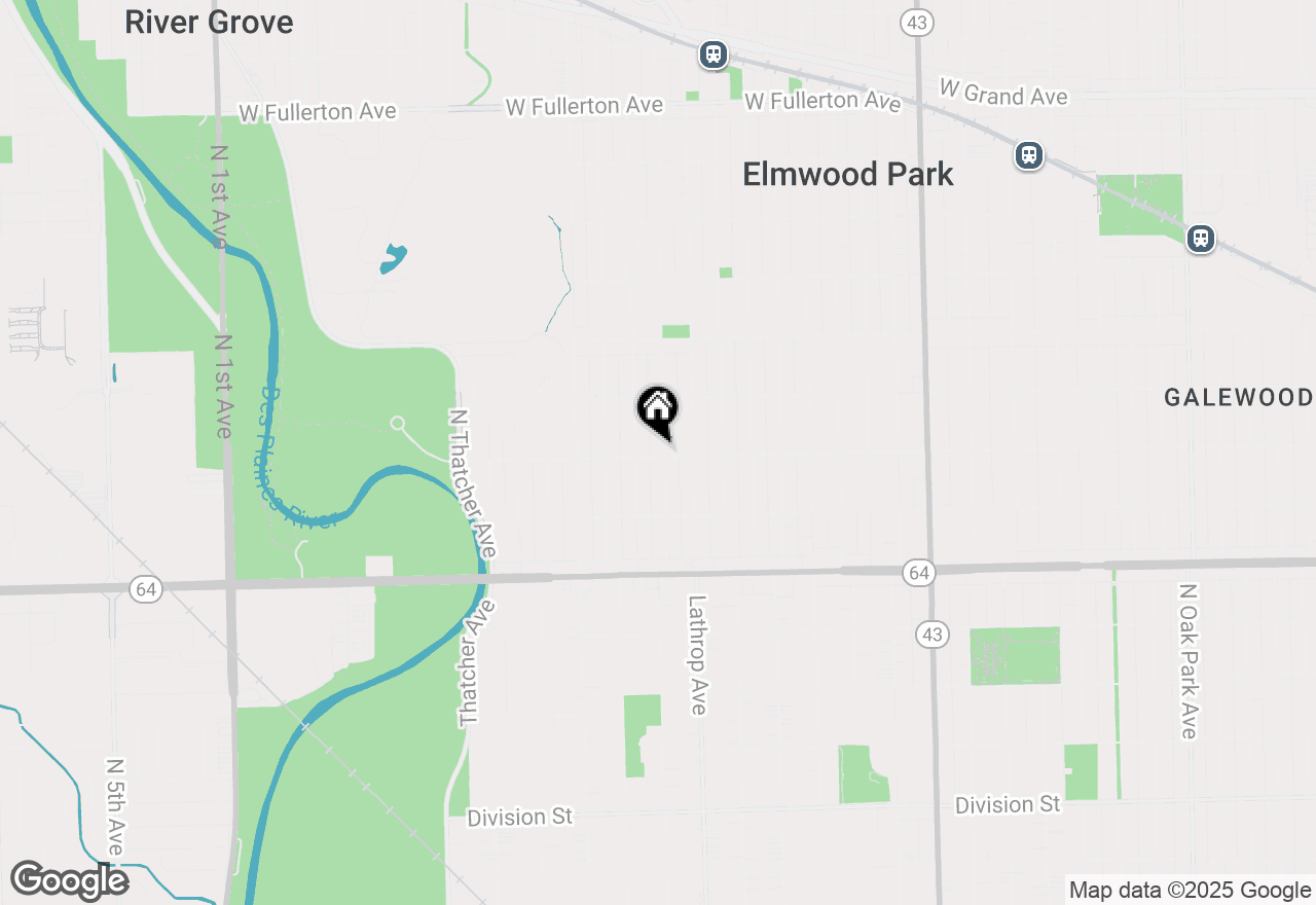 Map of 1800 N 76th Court, Elmwood Park, IL 60707