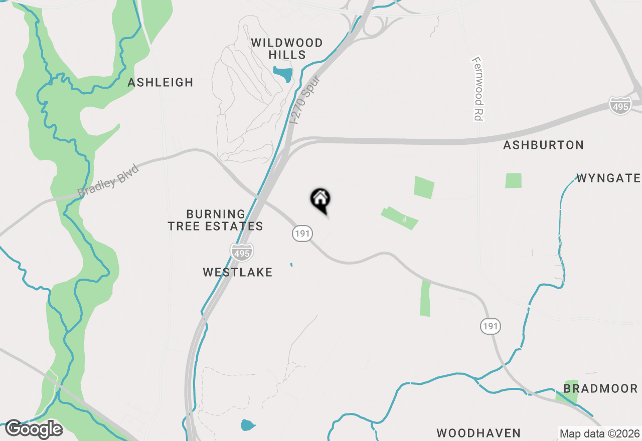 Map of 9205 Redwood Avenue, Bethesda, MD 20817