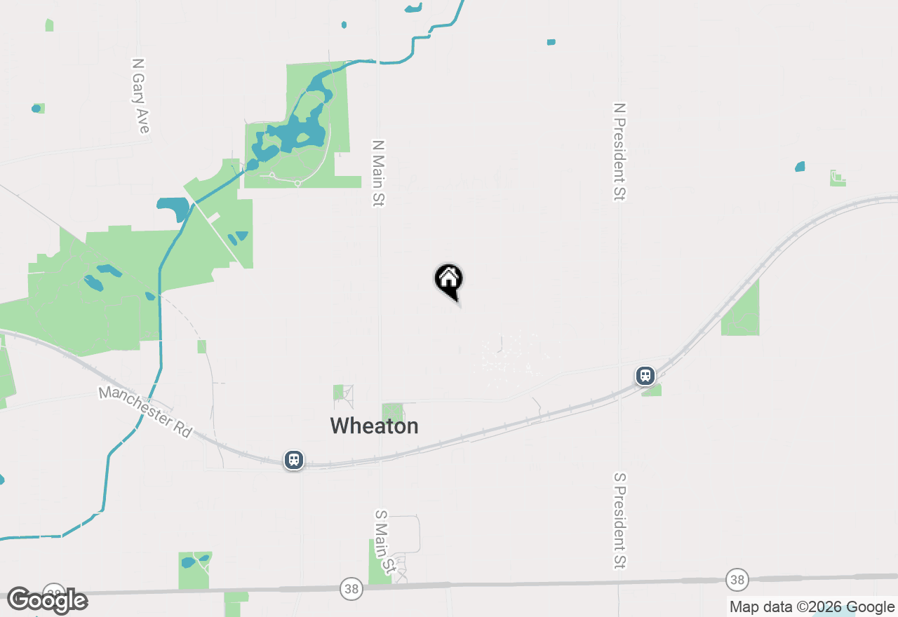 Map of 319 E Jefferson Avenue, Wheaton, IL 60187