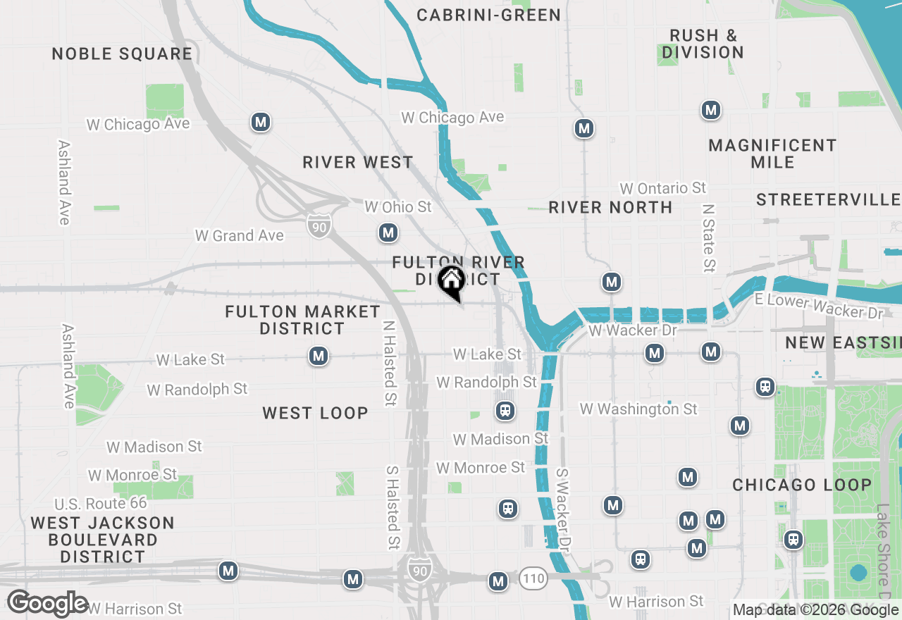 Map of 330 N Jefferson Street #1703, Chicago, IL 60661