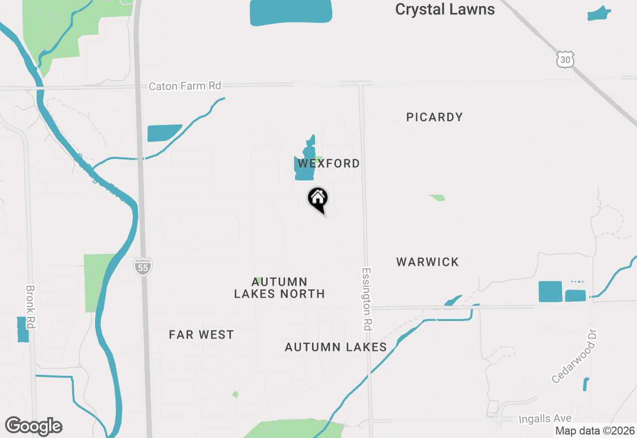 Map of 1900 Timbers Edge Circle, Joliet, IL 60431