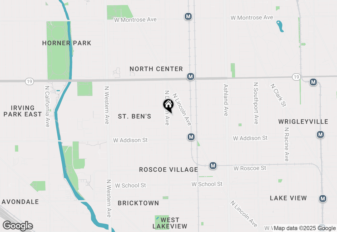 Map of 3733 N Damen Avenue #1, Chicago, IL 60618