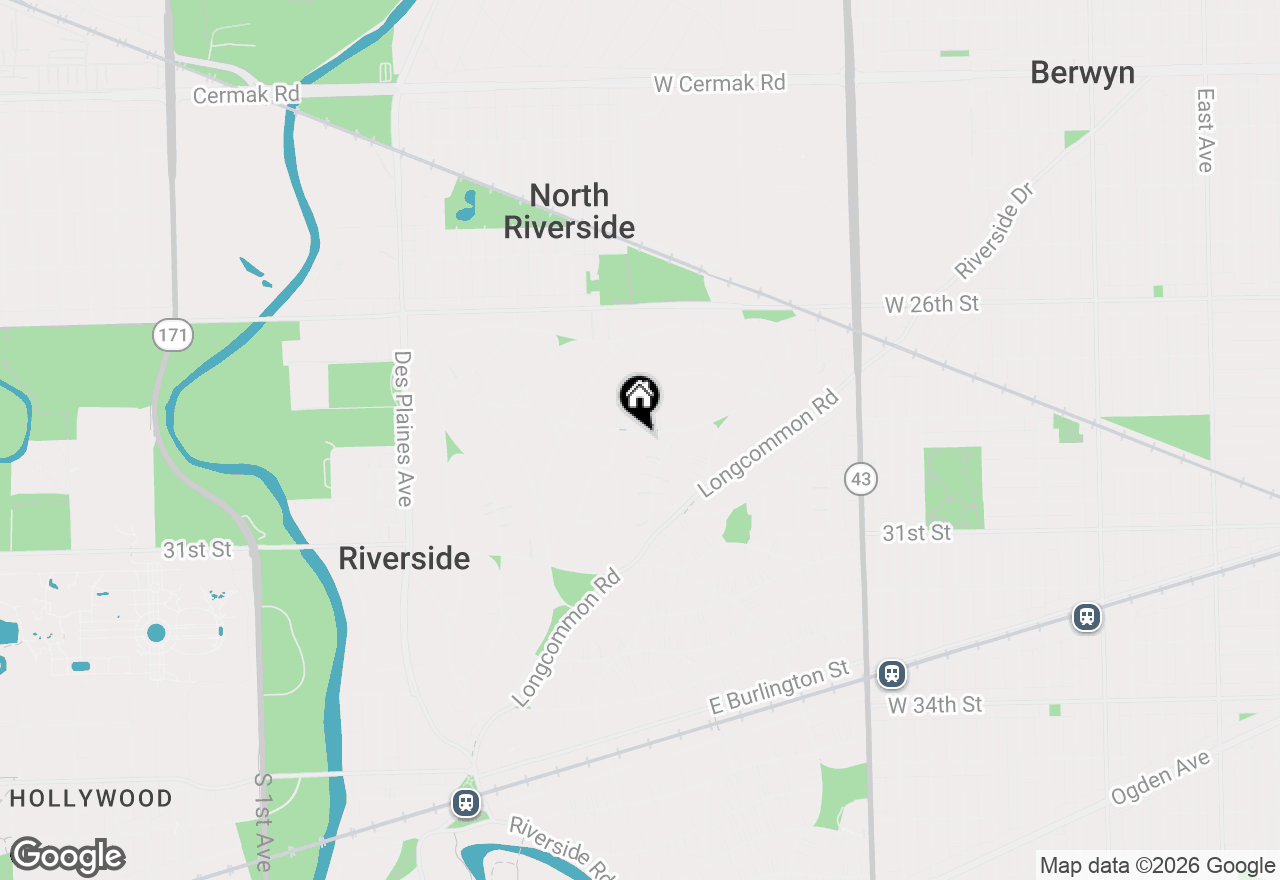 Map of 223 Southcote Road, Riverside, IL 60546