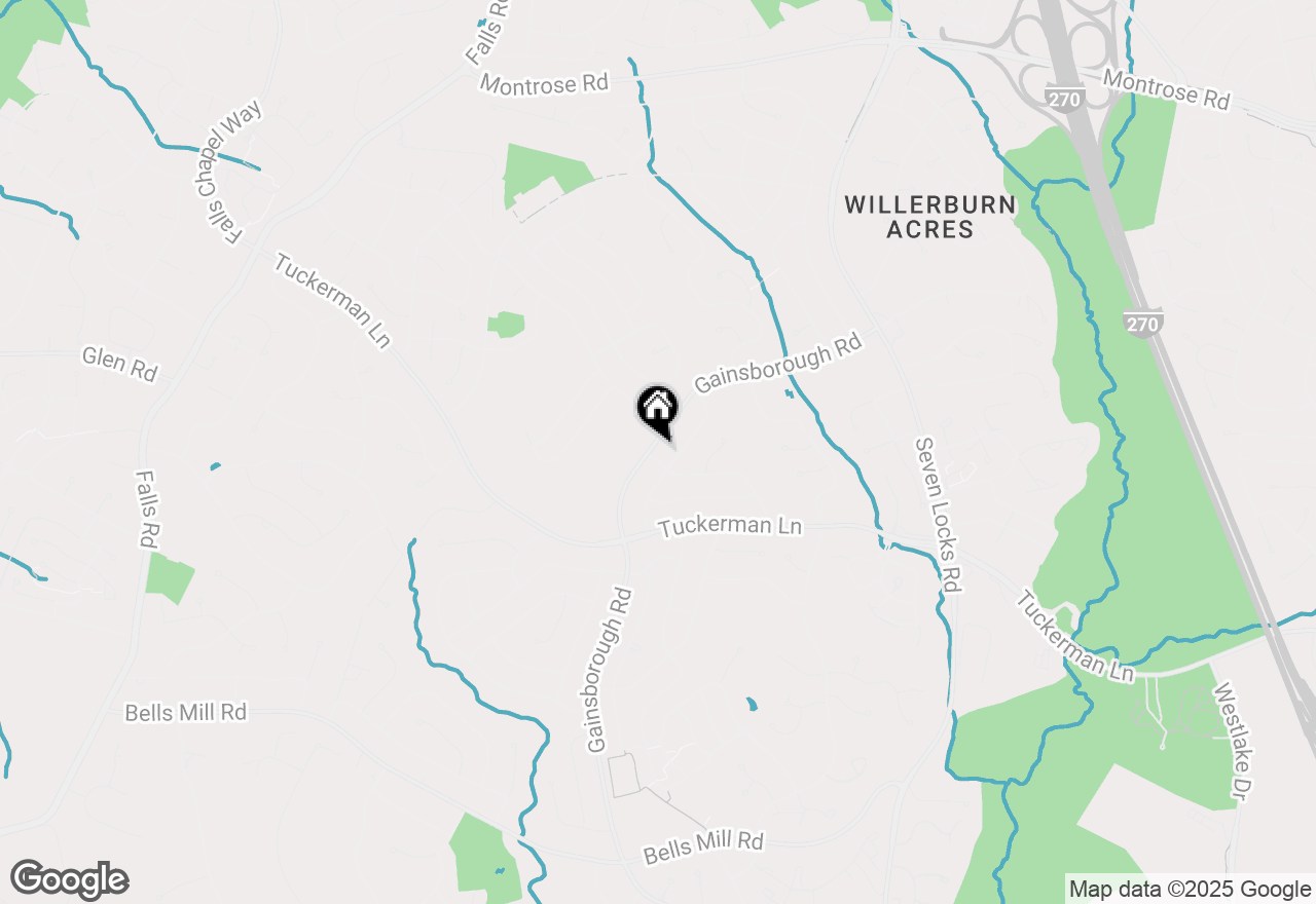 Map of 11301 Gainsborough Road, Potomac, MD 20854