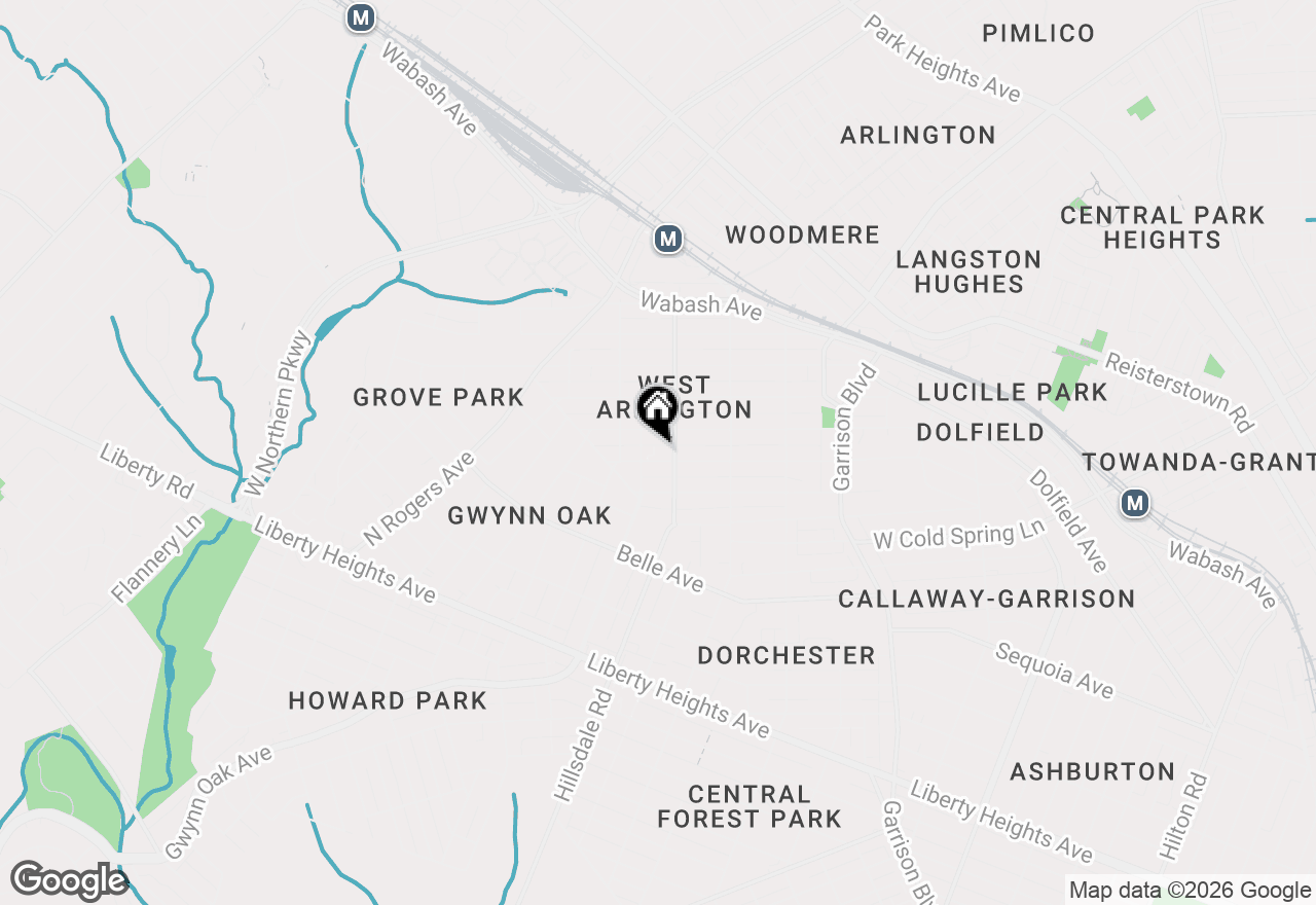 Map of 4306 Fernhill Avenue, Baltimore, MD 21215