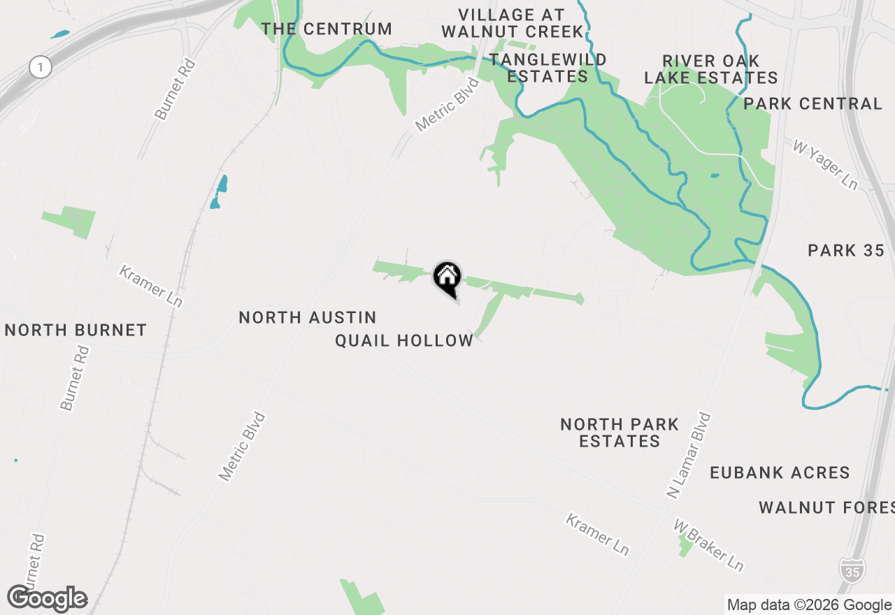 Map of 11612 Hidden Quail Dr, Austin, TX 78758