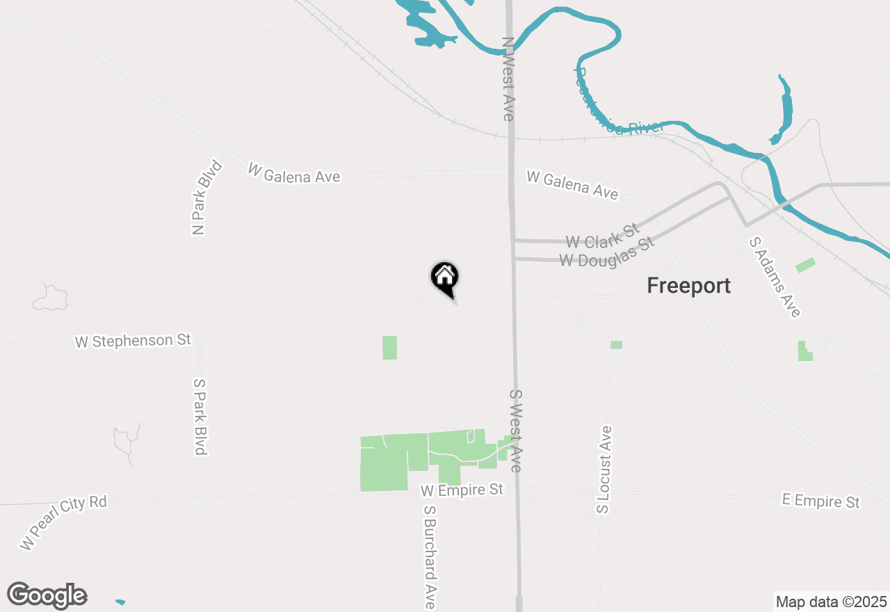Map of 933 W Stephenson Street, Freeport, IL 61032