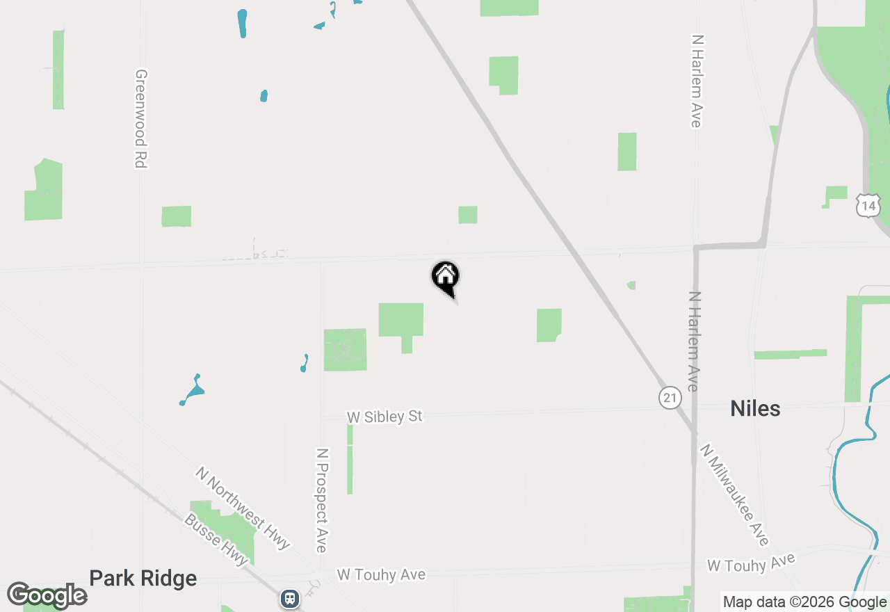 Map of 820 N Merrill Street, Park Ridge, IL 60068