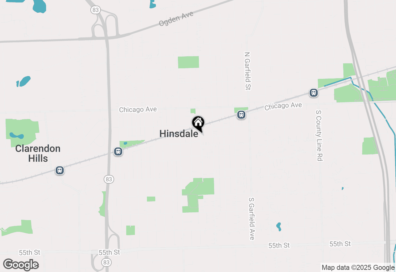 Map of 128 S Vine Street, Hinsdale, IL 60521