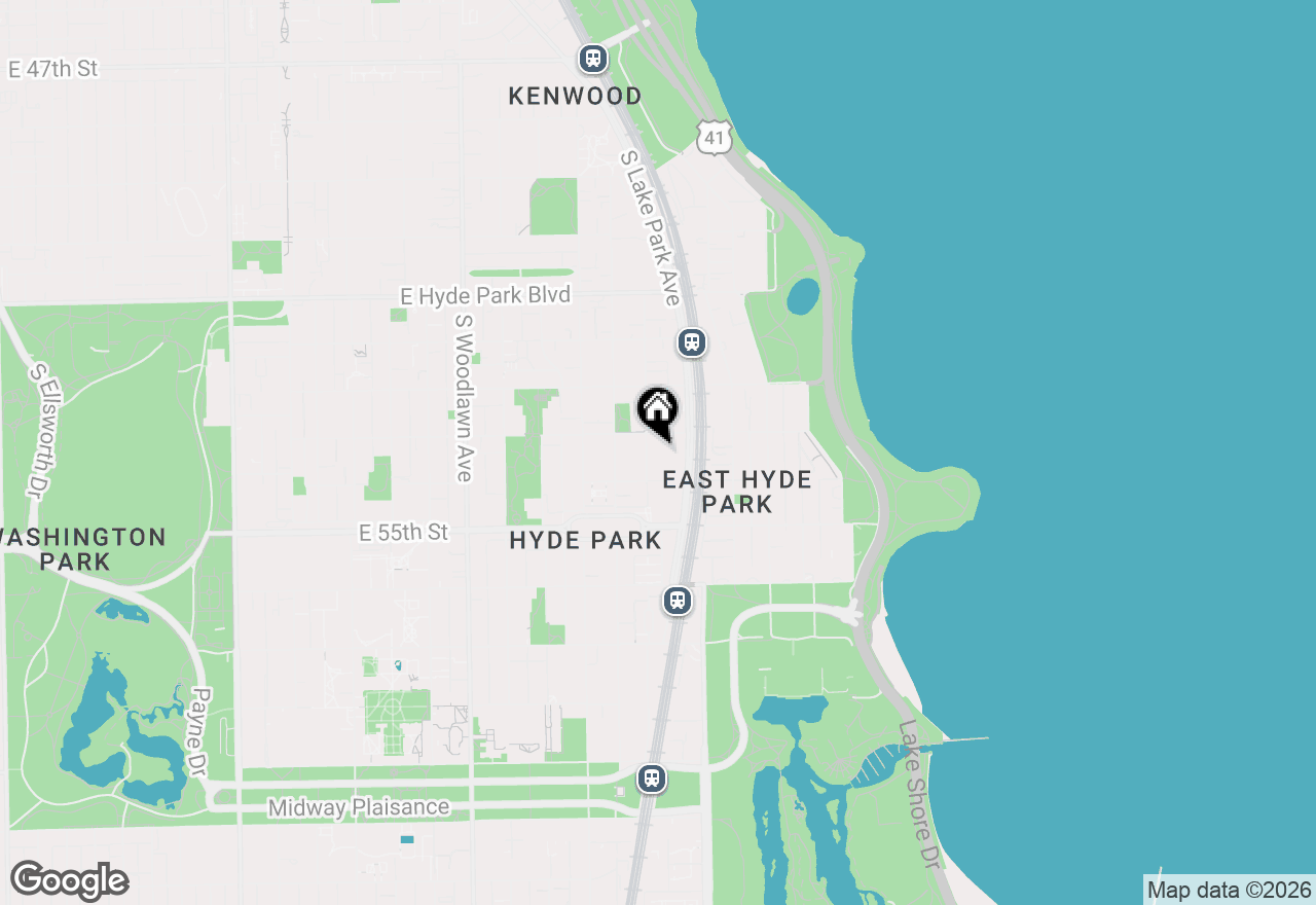 Map of 5417 S Harper Avenue #2B, Chicago, IL 60615