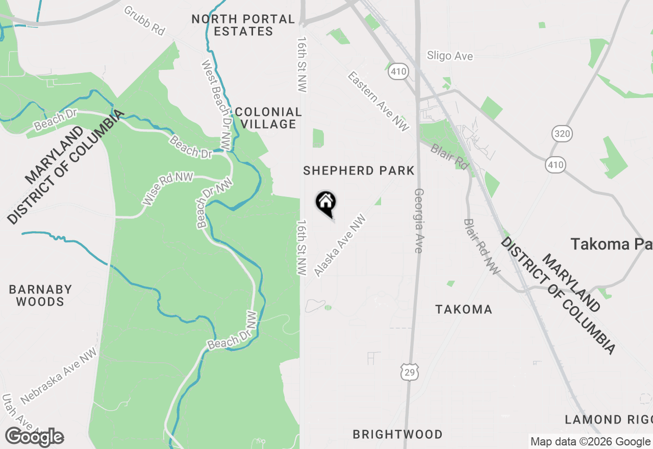 Map of 1416 Geranium Street Nw, Washington, DC 20012