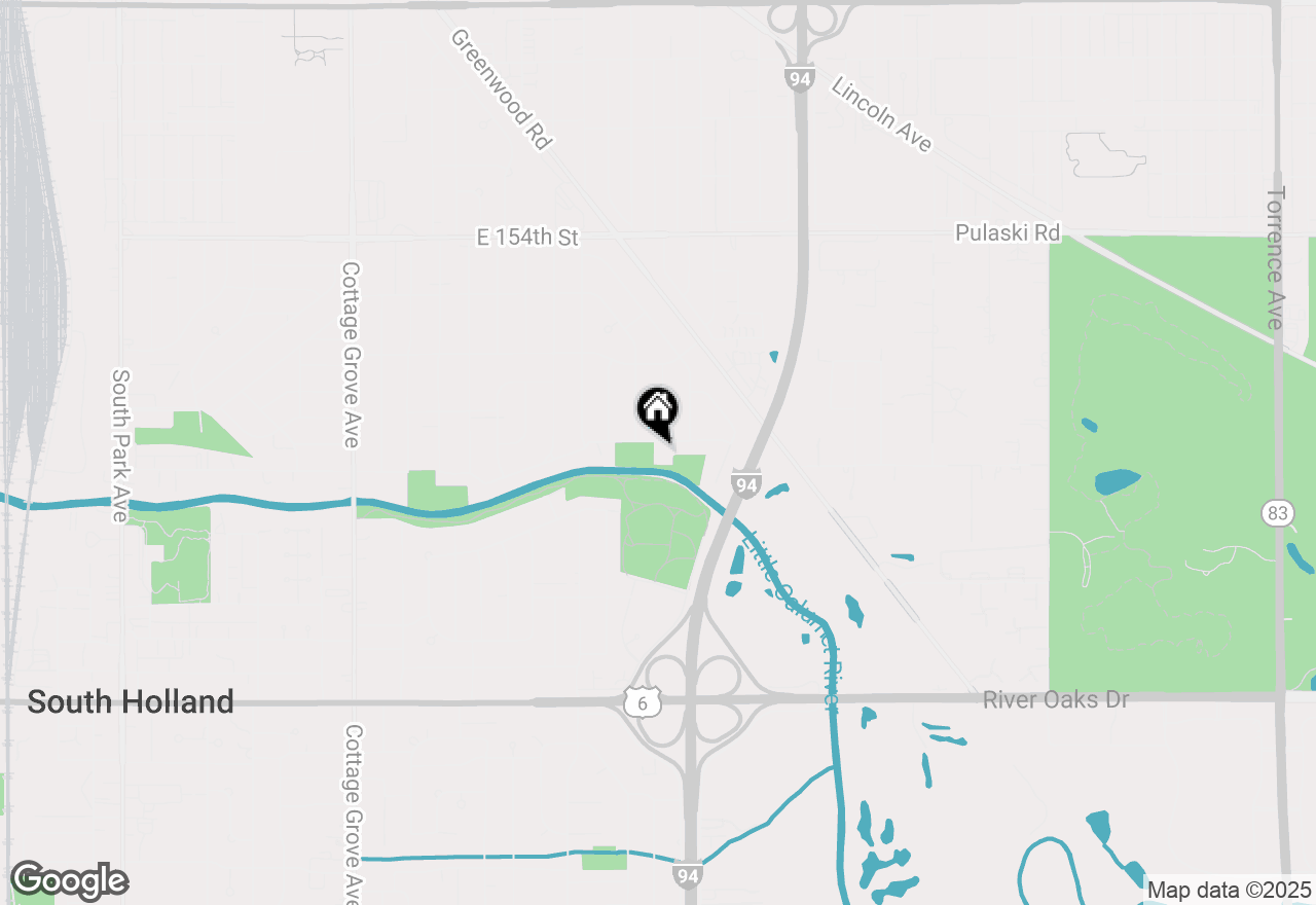 Map of 1333 E 158th Street, South Holland, IL 60473