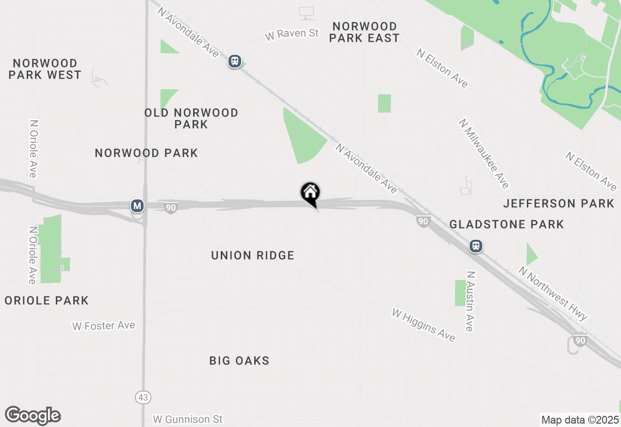 Map of 5525 N Natoma Avenue, Chicago, IL 60656