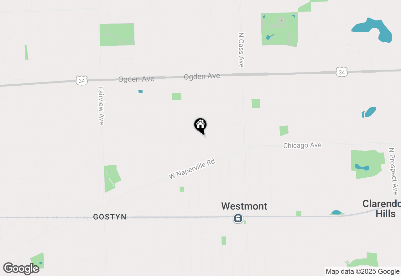 Map of 312 N Washington Street, Westmont, IL 60559
