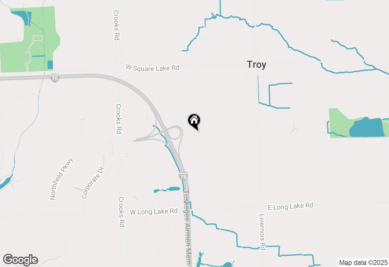 Map of 5541 Houghten Drive, Troy, MI 48098