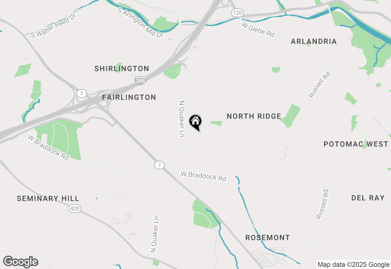 Map of 1709 Dogwood Drive, Alexandria, VA 22302