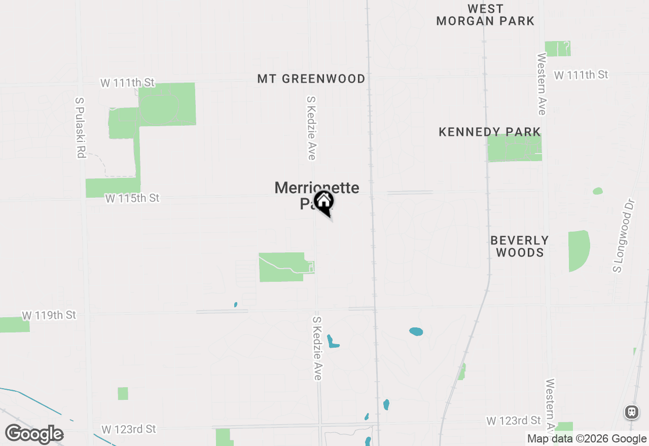 Map of 11568 S Troy Drive, Merrionette Park, IL 60803