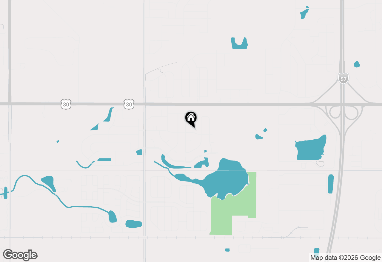 Map of 21156 Christina Drive, Matteson, IL 60443