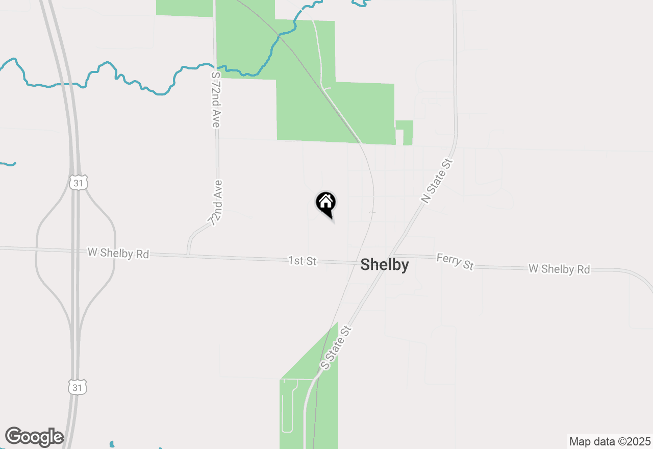 Map of 130 Elliott Street, Shelby, MI 49455