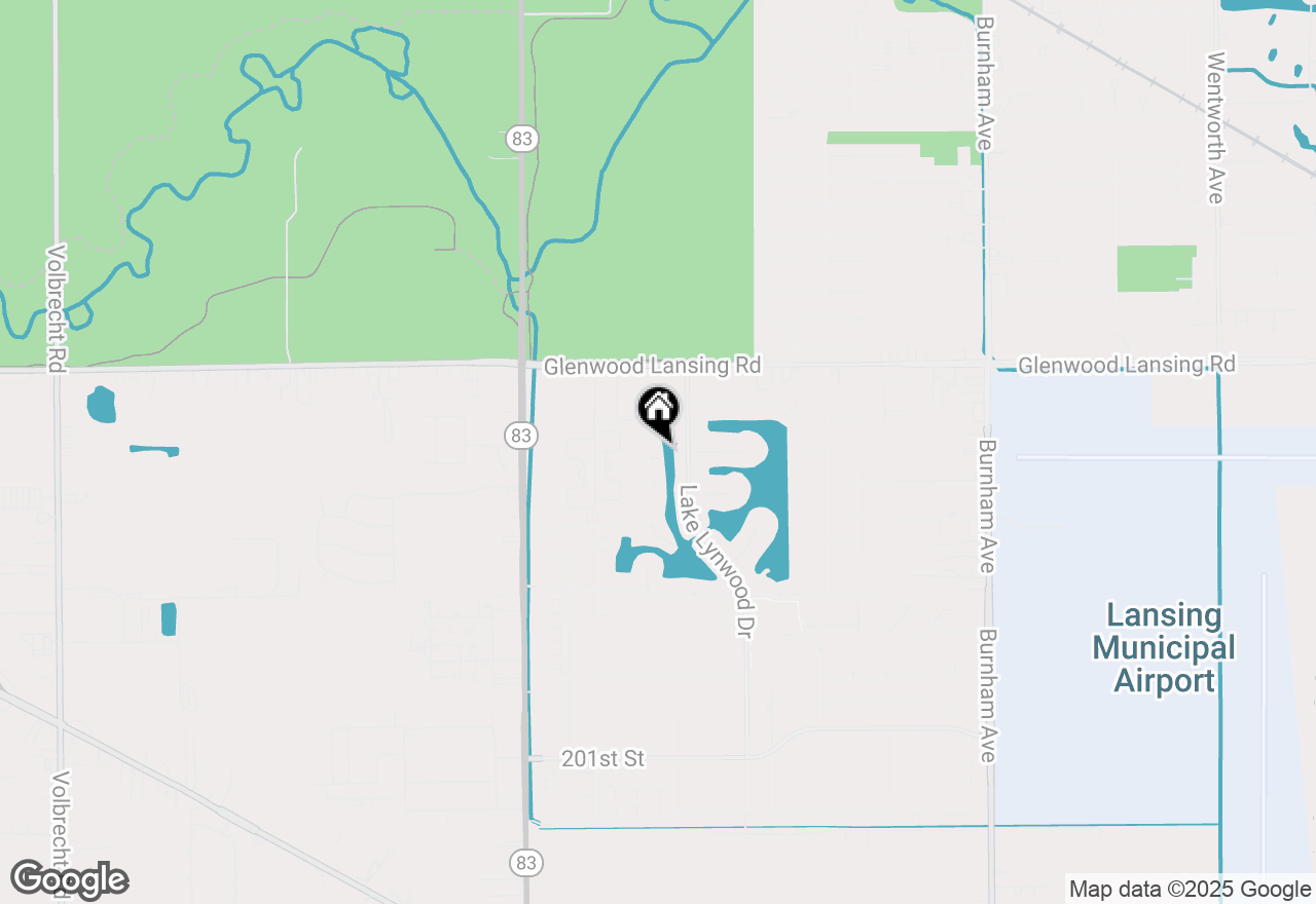 Map of 19533 Lake Shore Drive #3N, Lynwood, IL 60411