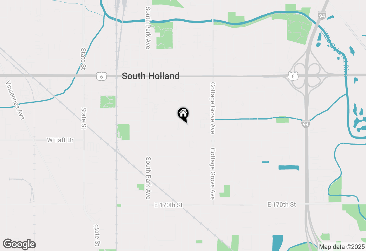 Map of 16506 School Street, South Holland, IL 60473