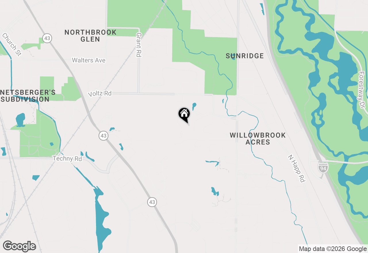 Map of 1755 Braeside Lane, Northbrook, IL 60062