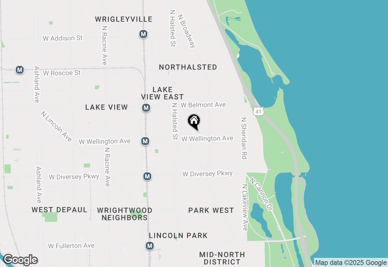 Map of 3012 N Waterloo Court #2, Chicago, IL 60657