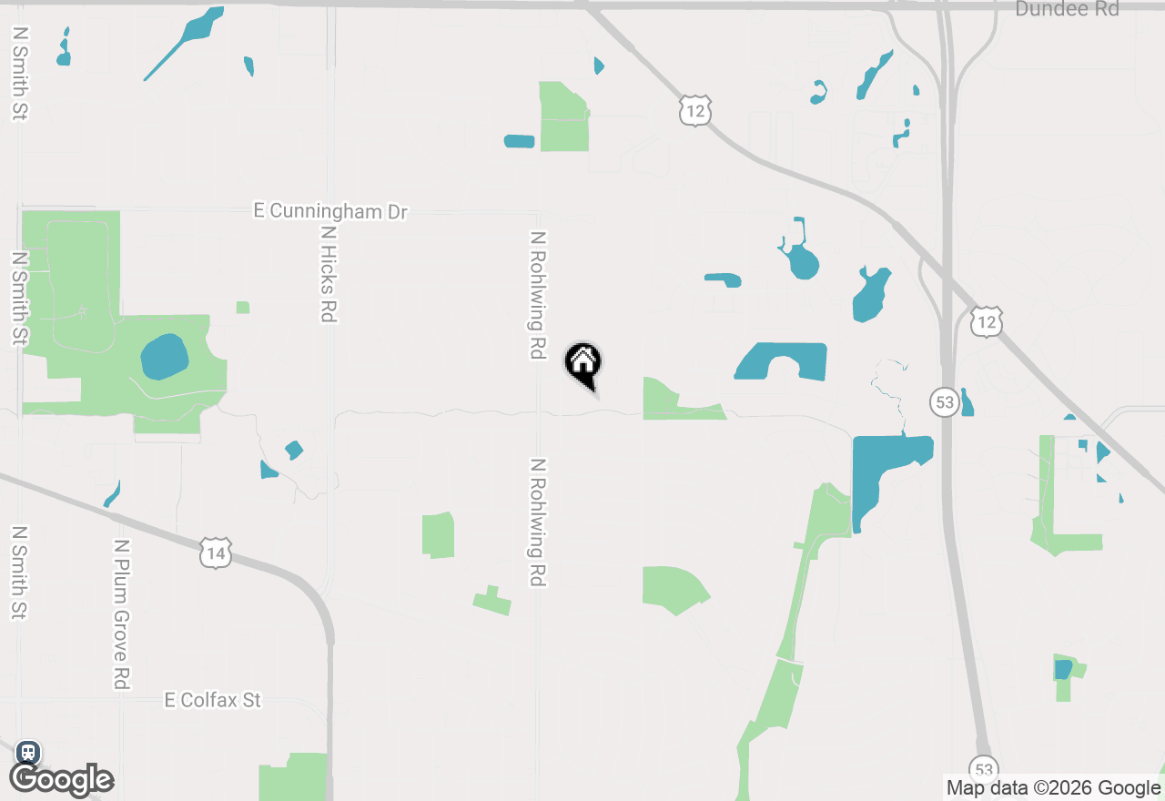 Map of 804 N Wente Court, Palatine, IL 60074