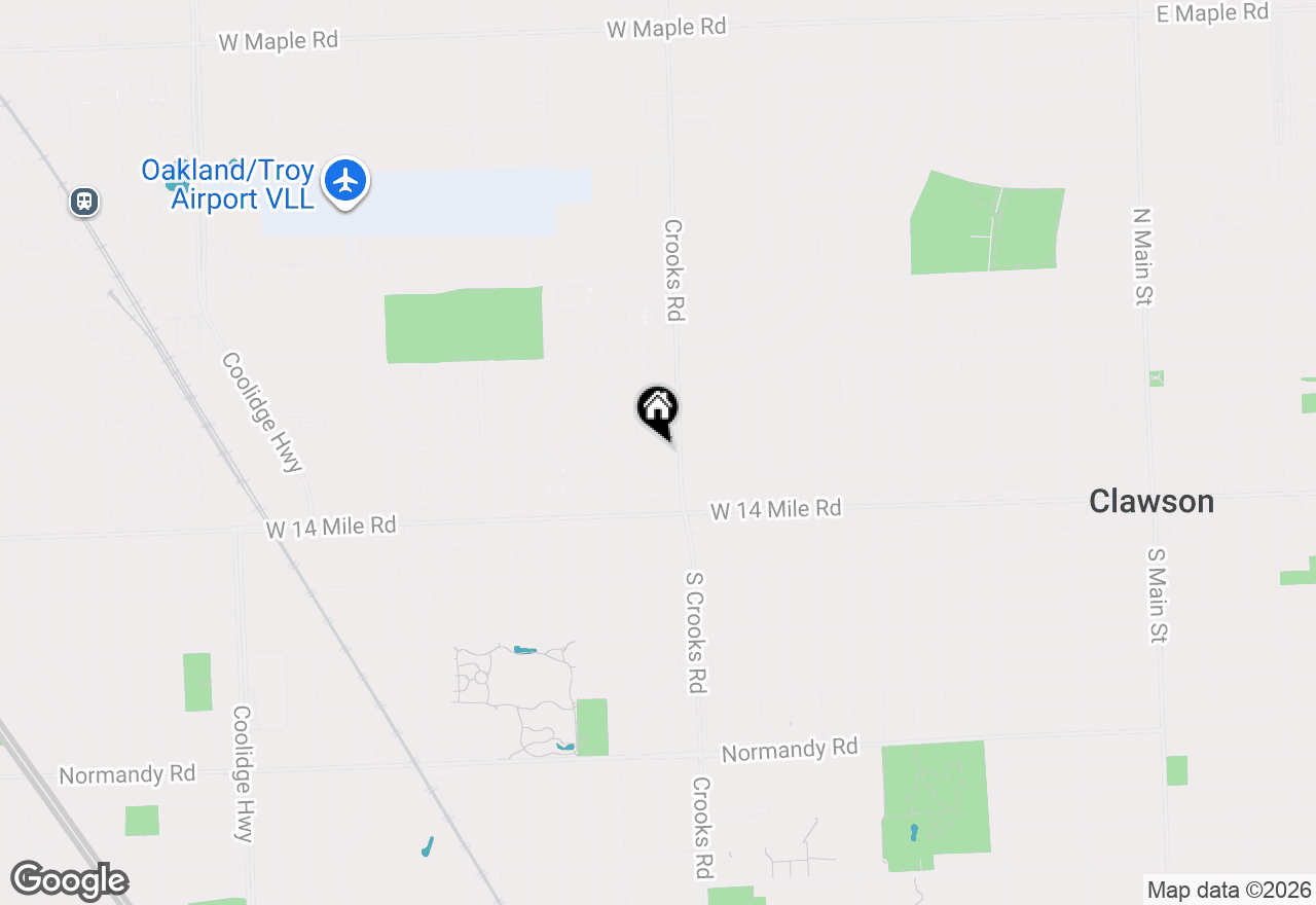 Map of 4917 Crooks Road #H4, Royal Oak, MI 48073