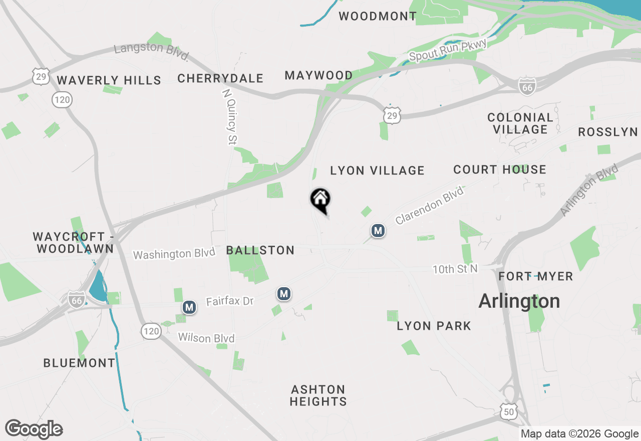 Map of 1301 N Kirkwood, Arlington, VA 22201