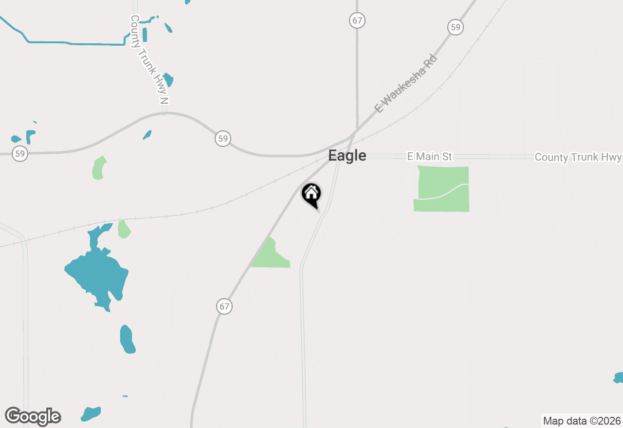 Map of 414 Meadow Ln, Eagle, WI 53119