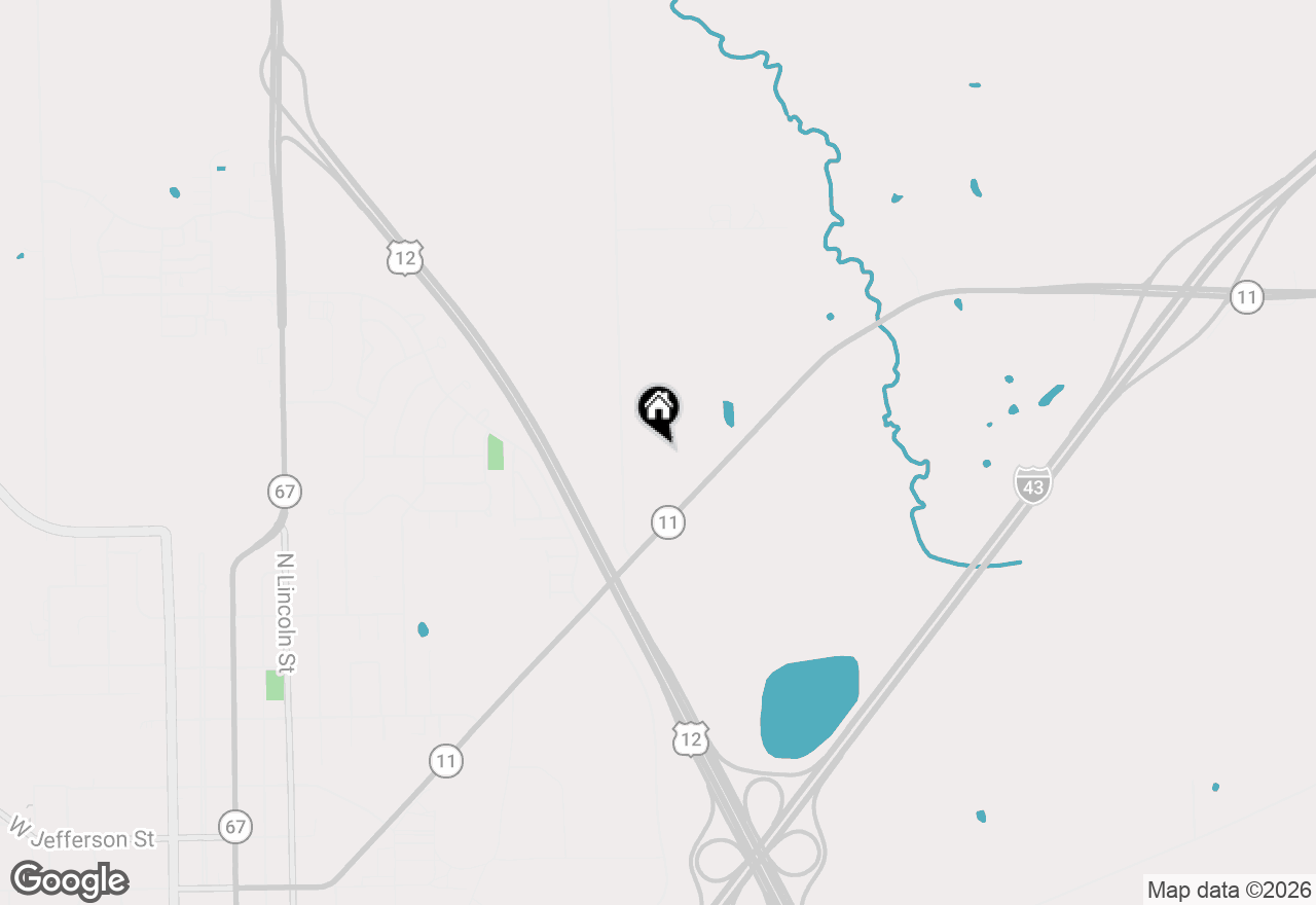 Map of N5364 Cobb Rd, Elkhorn, WI 53121