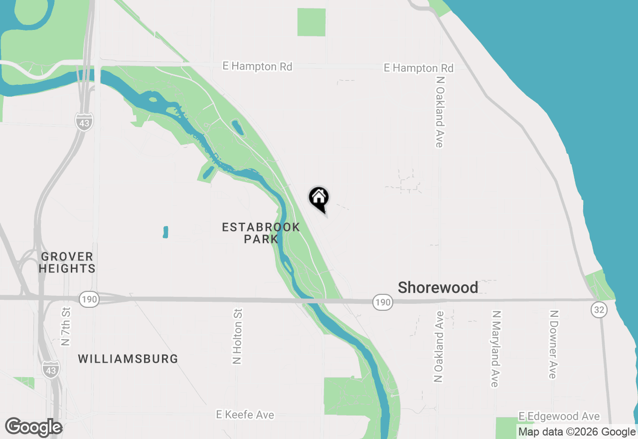 Map of 4315 N Wildwood Ave, Shorewood, WI 53211