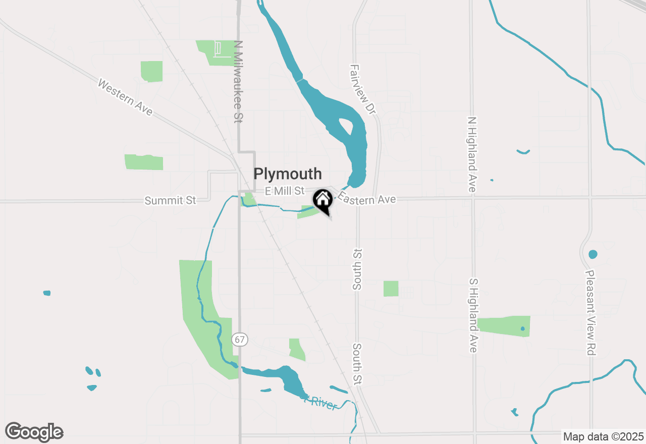 Map of 102 Mead Ave, Plymouth, WI 53073