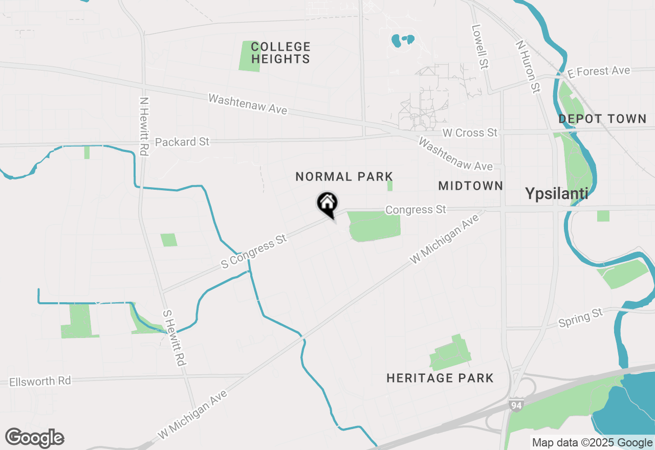 Map of 1137 S Congress Street, Ypsilanti, MI 48197