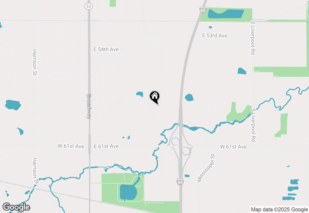 Map of 1015 E 58th Place, Merrillville, IN 46410