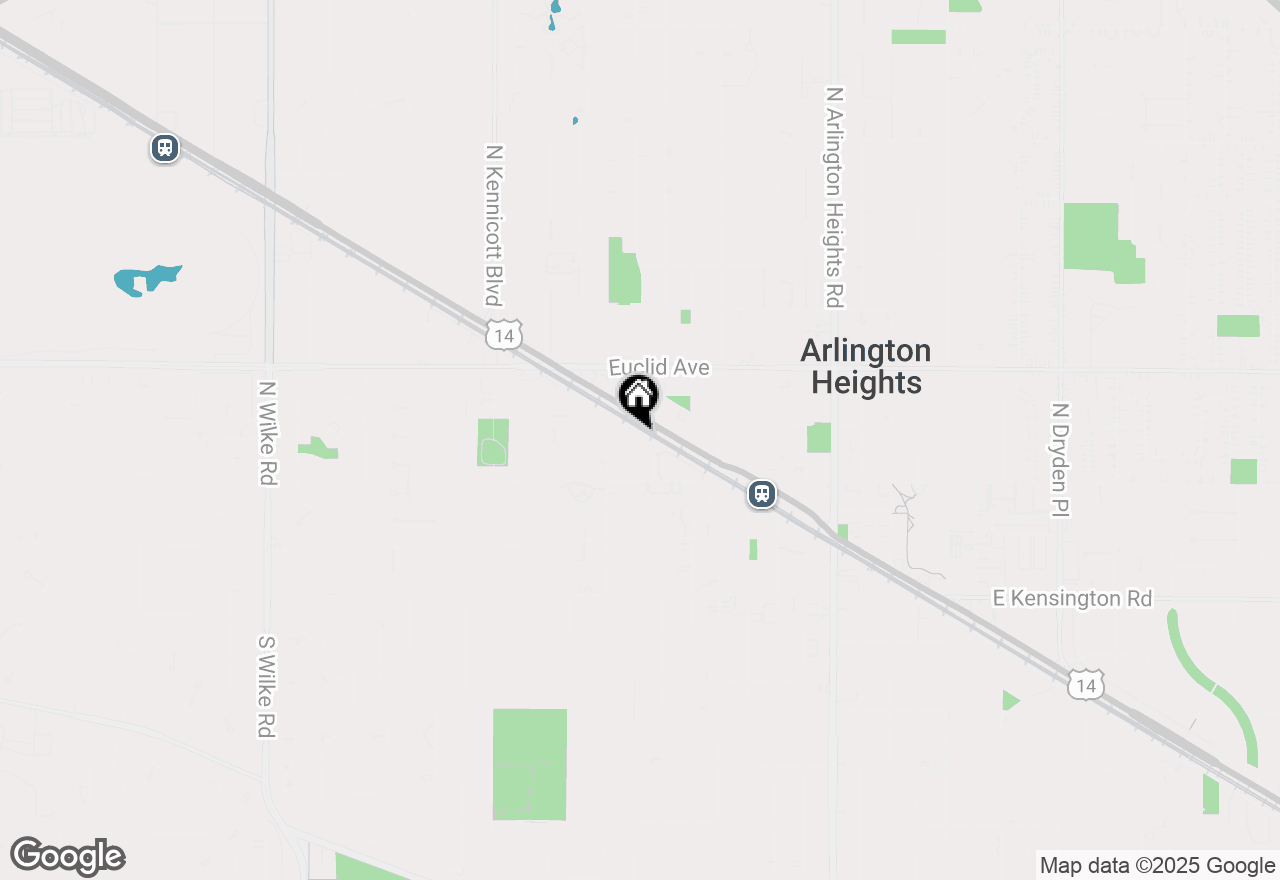 Map of 514 W Miner Street #2F, Arlington Heights, IL 60005