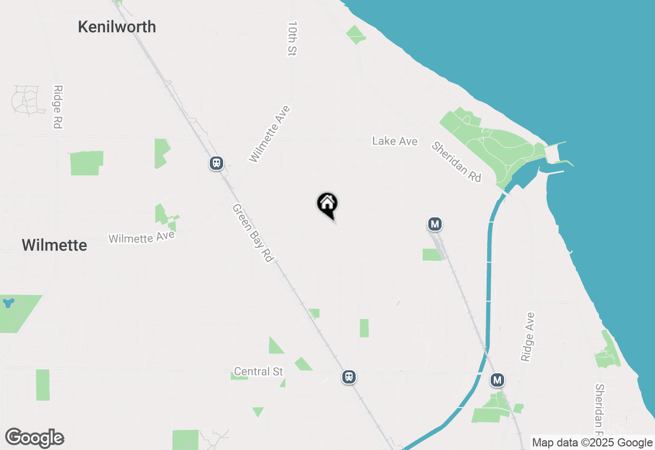 Map of 815 Linden Avenue, Wilmette, IL 60091