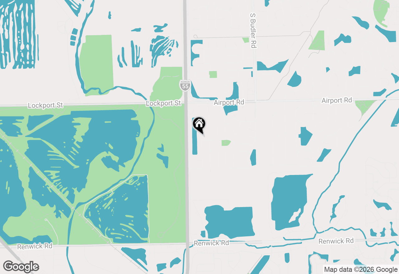 Map of 486 S Dollinger Drive, Romeoville, IL 60446